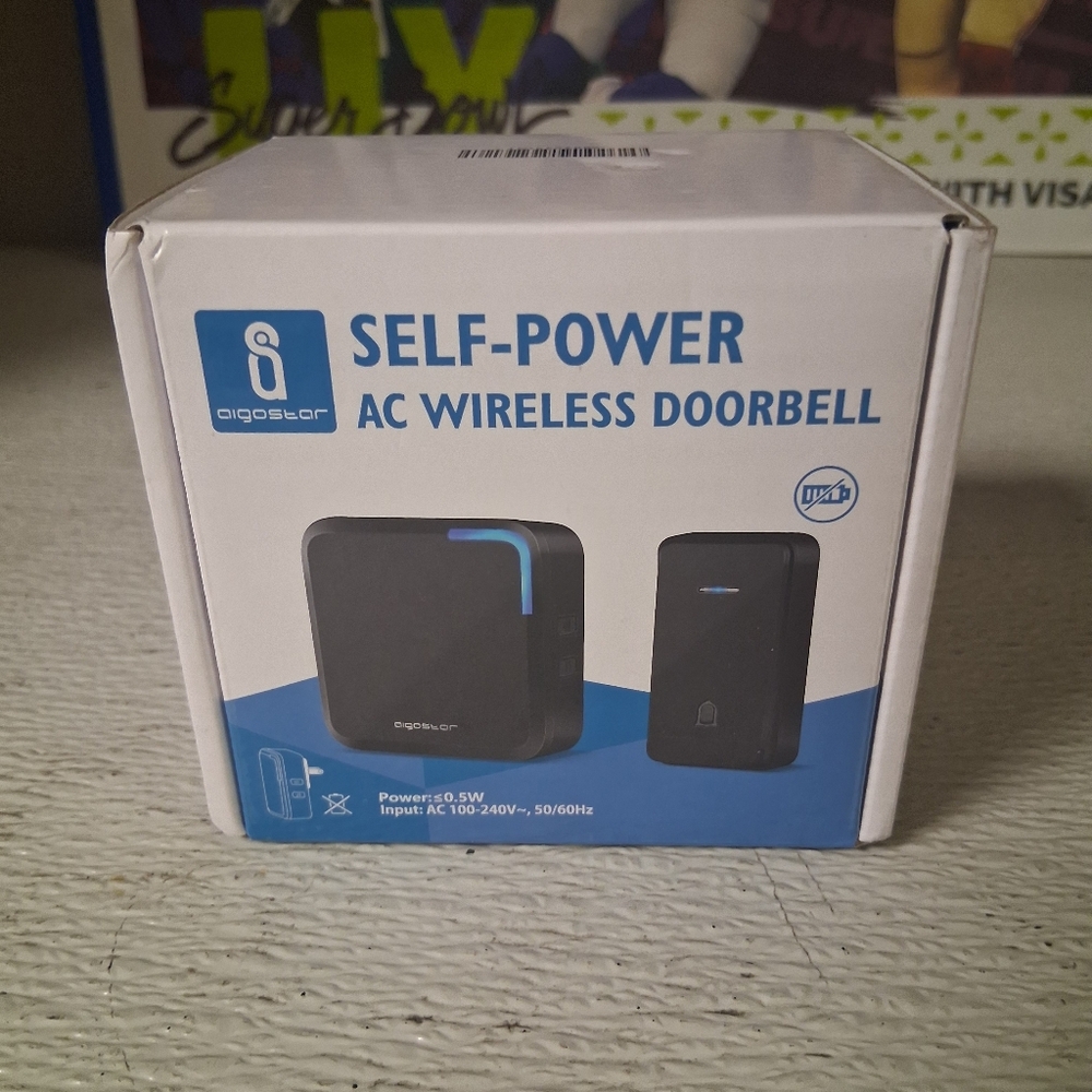 Black and Blue Wireless Doorbell